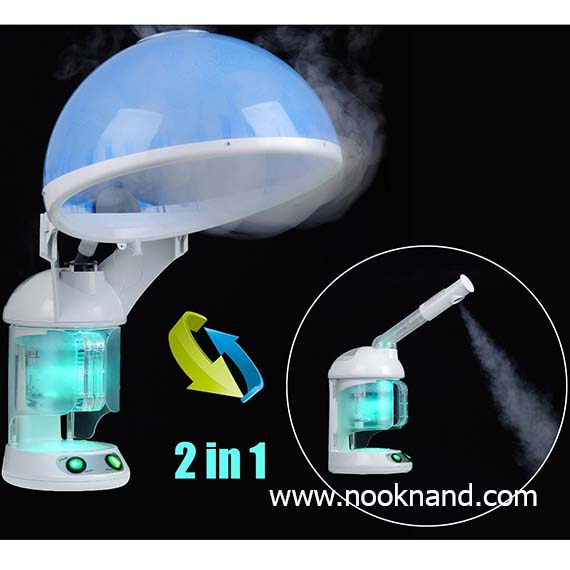 สุดคุ้ม !เครื่องพ่นไอน้ำ โอโซน สำหรับผม และผิวหน้า รุ่นตั้งโต๊ะ (2 in 1 Ozone)