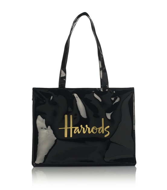 Harrods สะพายไหล่ รุ่น Signature Logo Tote Bag (Black)***พร้อมส่ง