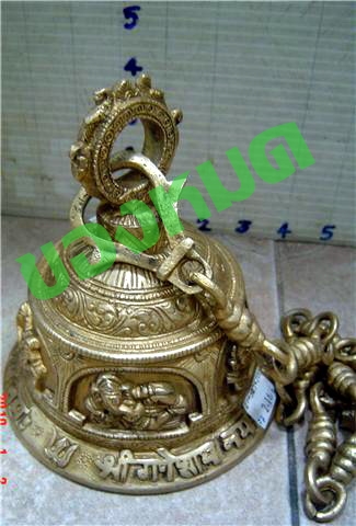 R065 ระฆัง ทองเหลืองอินเดีย Bronze Bell from India