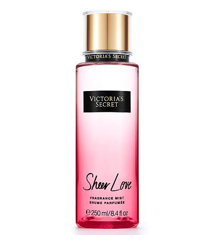 Victoria's Secret Sheer Love Fragrance Mist 250 ml. *แพคเกจใหม่ 2016* สเปร์ยน้ำหอมให้กลิ่นติดทนนาน 7-12 ชั่วโมง กลิ่นหอมสดชื่น เริงร่าไปกับกลิ่นของ White Cotton กับดอกลิลลี่สีชมพู ให้ความรู้สึกใจเต้นแรงเหมือนกำลังมีความรักเลยคะ