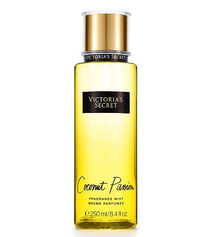 Victoria's Secret Coconut Passion Fragrance Mist 250 ml. สเปร์ยน้ำหอมที่ให้กลิ่นติดทนนาน 7-12 ชั่วโมง ตามอุณหภูมิร่างกาย และสภาพอากาศ กลิ่นหอมเย้ายวนที่ผสมผสานระหว่างกลิ่นหอมหวานวนิลา กับกลิ่นหอมนุ่มๆของมะพร้าวคะ กลิ่นหอมลงตัวสุดๆ