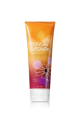 Bath & Body Works Forever Sunshine 24 Hour Moisture Ultra Shea Body Cream 226g. ครีมบำรุงผิวสุดเข้มข้น มีกลิ่นหอมติดทนนาน กลิ่นหอมกลิ่นพีชและส้ม ผสมกับวนิลานุ่มๆอ่อนๆ  ให้ความรู้สึกอบอุ่น คล้ายอยู่ในบรรยากาศของพระอาทิตย์กำลังตกดิน ในช่วงฤด