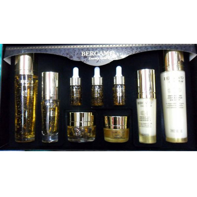 Bergamo Luxury Gold 9 & Collagen Skin Care System 9 ชิ้น สูตรทองคำผสมคอลาเจน