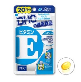 DHC Vitamin E (20วัน) วิตามินอี ช่วยลดจุดด่างดำต่างๆ ฝ้า กระ ลดริ้วรอย ลดปัญหาผิวแห้งกร้าน เพิ่มความชุ่มชื้นให้แก่ผิว ชะลอความแก่ คืนความอ่อนเยาว์ให้แก่ผิวพรรณ