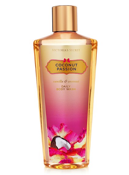 Victoria's Secret Coconut Passion Daily Body Wash 250 ml. *รุ่น Fantasies กลิ่นหอมเย้ายวนที่ผสมผสานระหว่างกลิ่นหอมหวานวนิลา กับกลิ่นหอมนุ่มๆของมะพร้าวคะ กลิ่นหอมลงตัวสุดๆ