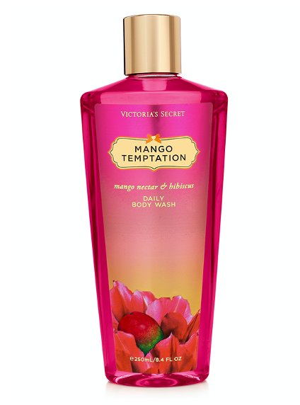 Victoria's Secret Mango Temptation Daily Body Wash 250 ml. *รุ่น Fantasies กลิ่นหอมหวานเย้ายวนน่าหลงใหลของผลมะม่วง ผสมกับกลิ่นหอมเซ็กซี่ของดอกชบาคะ