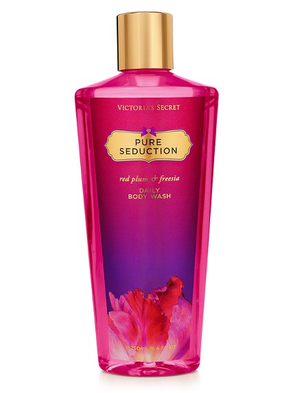 Victoria's Secret Pure Seduction Daily Body Wash 250 ml. *รุ่น Fantasies กลิ่นยอดฮิตขายดีสุดๆ เป็นกลิ่นของผลพลัมผสมผสานกับกลิ่นหอมอบอุ่นโรแมนติกของดอกฟรีเซียคะ