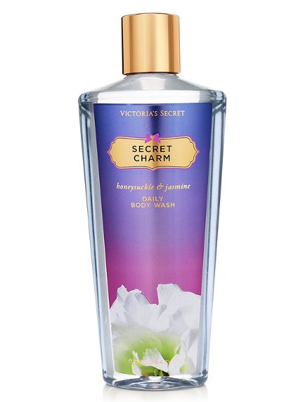 Victoria's Secret Secret Charm Daily Body Wash 250 ml. *รุ่น Fantasies กลิ่นนี้จะเป็นกลิ่นหอมอ่อนๆของดอกกุหลาบสีชมพู ผสมกับกลิ่นหอมของดอกมะลิ ให้ความรู้สึกหรูหรา แฝงด้วยความน่ารักอ่อนโยน กลิ่นไม่แรงจนเกินไป