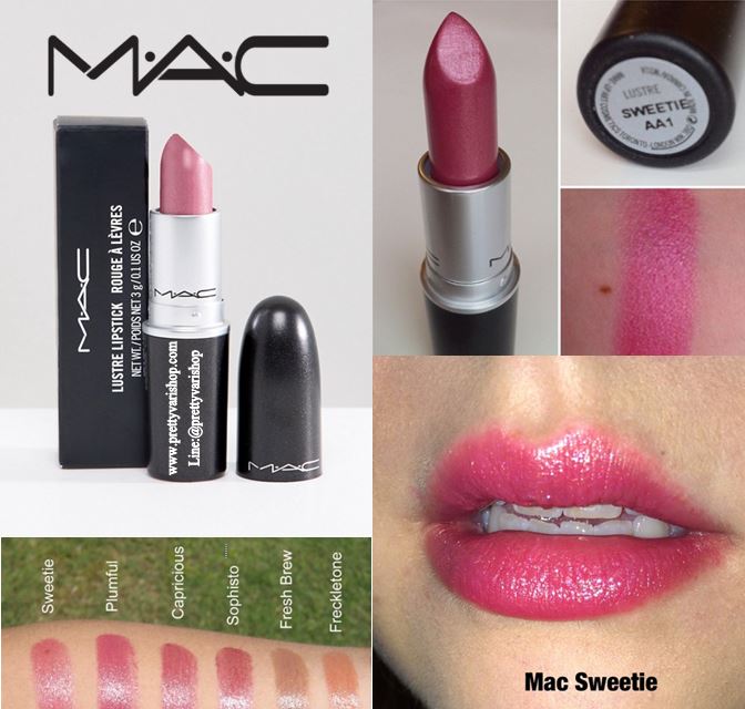 MAC Lustre Lipstick #Sweetie ลิปสติกเนื้อลัสเตอร์ เนื้อสัมผัสลื่น ทาง่าย ปกปิดระดับบางเบาถึงปานกลาง ฟินนิชแบบแวววาว เล่นแสงดูโดดเด่น กลบร่องแนบสนิท มอบสีเด่นชัดแนบแน่นบนริมฝีปากในขณะเดียวกันก็มอบความชุ่มชื้น เผยริมฝีปาก