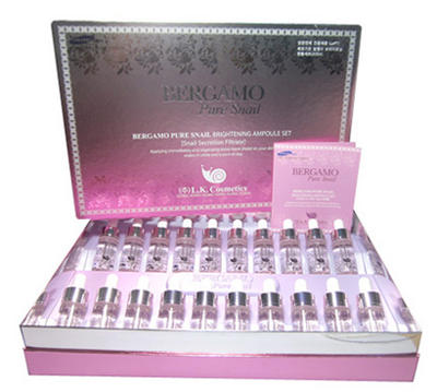 Bergamo Pure Snail Brightening Ampoule 13 ml Set 20 ชิ้น