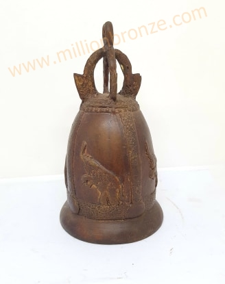 R046 ระฆัง ทองเหลืองโบราณ Antique Bronze Bell