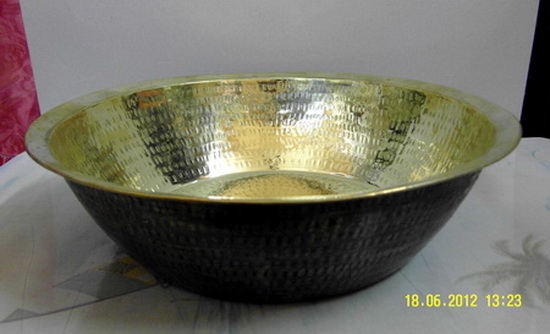 B003 อ่างทองเหลือง Brass Big Bowl