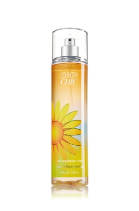 Bath & Body Works Country Chic Fine Fragrance Mist 236 ml. สเปร์ยน้ำหอมที่ให้กลิ่นติดกายตลอดวัน กลิ่นหอมจากผลมะนาว ดอกไม้ป่า ในฤดูใบไม้ผลิ ให้ความรู้สึกสดชื่นเป็นธรรมชาติ เหมือนเราได้ท่องไปในชนบทของอเมริกาเลยคะ