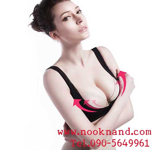 (เนื้อบางเบาใส่สบาย)Breast Lifting Black Bra Sharper Push Up Lingerie ชุดที่ช่วยดันหน้าอกให้กระชับและเข้ารุปมากยิ่งขึ้นเก็บไขมันด้านข้างได้ดี