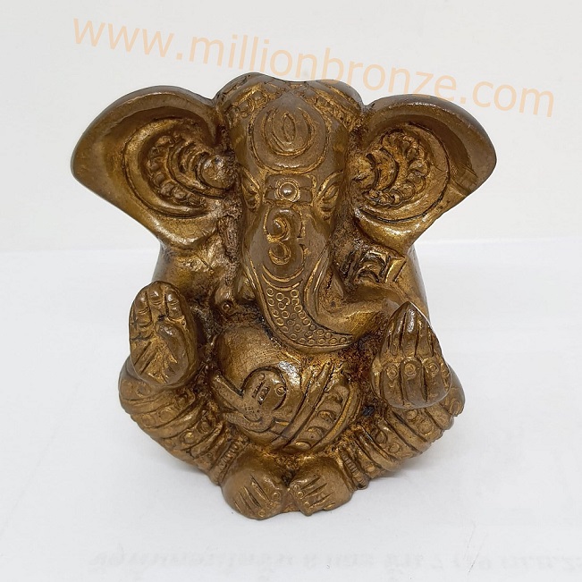 PI036 พระพิฆเนศวร เนื้อทองเหลือง Brass Ganesh