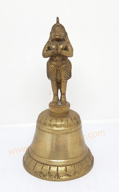 HB016 กระดิ่งทองเหลือง อินเดีย  Bronze Handbell from India
