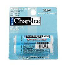 Chap Ice Lip Balm Medicated (แพ็คคู่) ลิปบาล์มบำรุงริมฝีปาก ลดรอยแตก ให้ริมฝีปากเนียนนุ่มชุ่มชื้นขึ้น