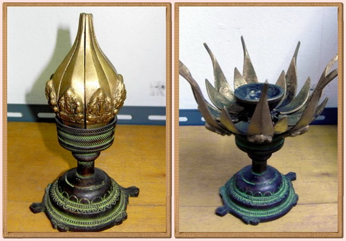 J028 ที่จุดกำยานดอกบัว สูง 4.5 นิ้ว Cones burner (Lotus)