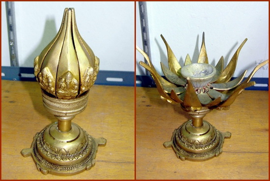 J029 ที่จุดกำยานดอกบัว สูง 7 นิ้ว Cones burner (Lotus)