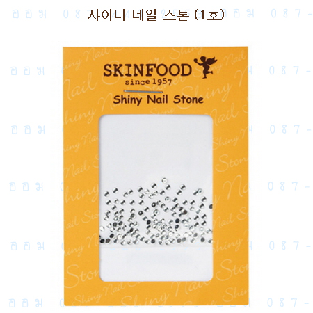 < 1 เงิน >Shiny Sticker Nail Stone