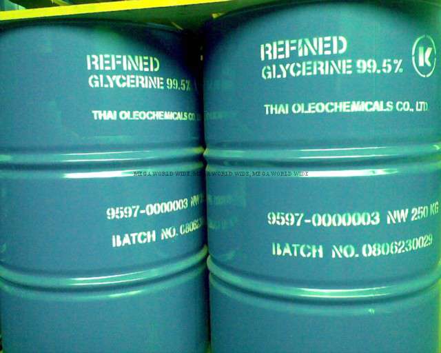 กลีเซอรีน Glycerine สำหรับอุตสาหกรรมยา เครื่องสำอาง อาหาร 1 kg.