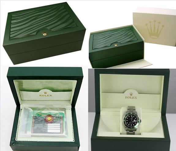 กล่องนาฬิกา แบบหนังสีเขียวเข้ม รุ่นเก่า ชุดใหญ่ แบรนด์ Rolex