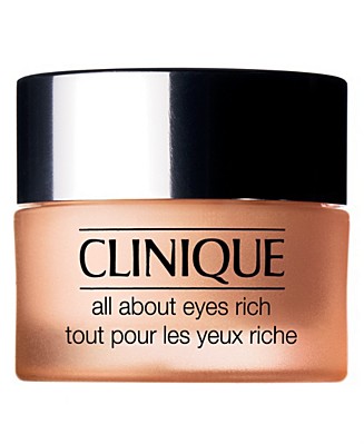 CLINIQUE All About Eyes Rich 15ml. ครีมเจลที่ออกแบบให้มีความชุ่มชื่นเป็นพิเศษสำหรับ รอบดวงตา แก้ปัญหารอยคล้ำและถุงใต้ตา