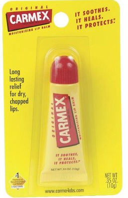 CARMEX Original Flavor Moisturizing Lip Balm Tube ลิปบาล์มแบบหลอดบีบ ไม่มีสี ไม่มีกลิ่น บำรุงริมฝีปาก แก้ปัญหาปาก แห้ง แตกเป็นขุย 