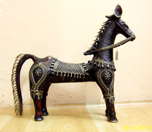 A016 ม้า งานทองเหลือง Brass Horse 