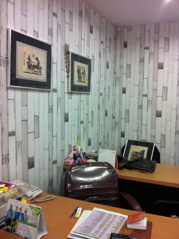 ลูกค้าแต่ง ออฟฟิต ลายไม้เก่า