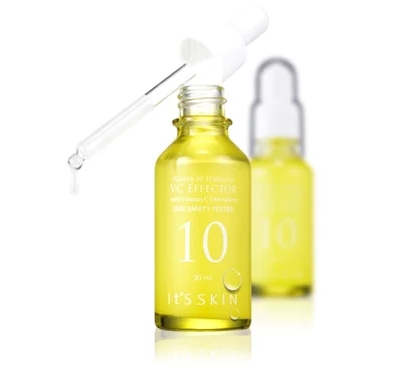 **พร้อมส่ง**It's Skin Power 10 Formula VC Effector 30 ml. เซรั่มบำรุงผิวที่อุดมไปด้วยวิตามินซีเข้มข้น ช่วยลดความหมองคล้ำ คืนความกระจ่างใสแก่ผิวหน้าอย่างอ่อนโยน ลดเลือนจุดด่างดำ ฝ้า กระ พร้อมกระชับรูขุมขนให้เล็กลงอย่างเห็นได้ชัด