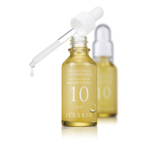 **พร้อมส่ง**It's skin Power 10 Formula CO Effector 30 ml. เซรั่มเข้มข้นเนื้อบางเบา ช่วยคืนชีวิตชีวาให้ผิวที่หย่อนคล้อยและมีริ้วรอยแห่งวัย คืนความเรียบเนียนตึงกระชับ ด้วยคอลลาเจนสกัดจากผักที่สามารถซึมซาบสู่ชั้นผิวได้อย่างรวดเร็ว ฟื้นฟูอย่างลึกล้ำจนถึง