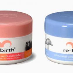  Re-birth Placenta Anti-Wrinkle Cream & Vitamin E + Re-birth Emu Anti-Wrinkle Cream & AHA 100g.*2 ครีมรกแกะ รี-เบิร์ท สำหรับกลางวัน + ครีมอีมู รี-เบิร์ท สำหรับกลางคืน ผลิตภัณฑ์ยอดนิยม ช่วยลดรอยเหี่ยวย่นและฟื้นฟูสภาพผิวให้นุ่ม