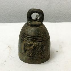 R002 กระดิ่ง ลายช้าง  Bronze Bell with Ancient Elephant design