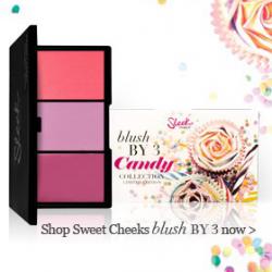 **พร้อมส่ง Sleek blush By 3 Candy Colection Limited Edition # 872 Sweet Cheeks พาเลทบรัชออนปัดแก้มสีหวานคอลเลคชั่นใหม่ล่าสุด ประกอบด้วยบรัชเนื้อครีมสีชมพูระเรื่อ เกลี่ยให้ลุ้คสาววัยใส แลดูธรรมชาติ และอีก 2สีบรัชเนื้อฝุ่น สีชมพูอ่อน และชมพูอมส้มนิดๆ ปัดแล้