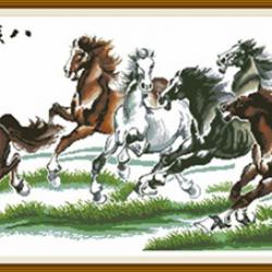 Eight Horses gallop (พิมพ์ลาย)