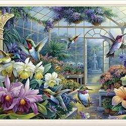 Hummingbird Garden (พิมพ์ลาย)