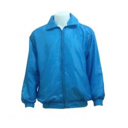 Jacket แจ็คเก็ตผ้าร่ม สีฟ้า ขายส่งแจ็คเก็ตผ้าร่มราคาโรงงาน สกรีน logo 093-632-6441
