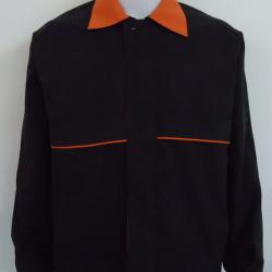 ขายส่ง เสื้อแจ๊คเก็ตสีดำปกส้ม ผ้าคอม cotton พร้อม รับปัก logo ขายส่งเสื้อแจ็คเก็ต 093-632-6441 เสื้อพร้อมส่ง