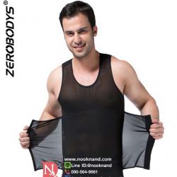 ขายดีสุดๆ(รุ่นเสริมปลอกรัดเอว)เสื้อกล้าม Zero boy 2in1 เสื้อกล้ามลดน้ำหนักสำหรับผู้ชาย