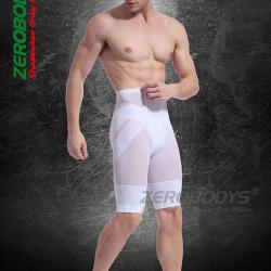 จัดโปร!กางเกงชายลดน้ำหนักกระชับช่วงล่าง White Men's Althletic Shaping Underwear Slimming Shorts