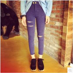 TROUSERS  กางเกงขายาวแฟชั่น สำหรับผู้หญิงแนววินเทจ slim  skinny  pants  korean  fashion   
