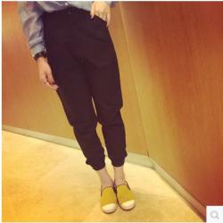 TROUSERS/ JOGGER  PANTS  กางเกงขายาวแฟชั่น กางเกงเอวสูงแฟชั่นสำหรับผู้หญิง  Vintage  pants  korean  fashion   