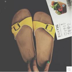 SHOES/SANDALS  รองเท้าแตะแฟชั่น แฟชั่นสำหรับผู้หญิง summer korea  leather  shoes  style/fashion