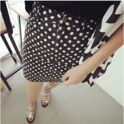 SKIRT  กระโปรงทรงAแฟชั่น Korea  skirt , summer  dots  print  fashion  
