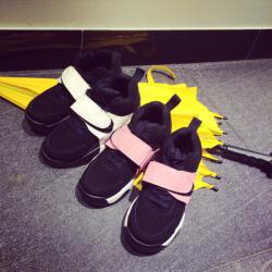 SHOES  รองเท้าผ้าใบแฟชั่น รองเท้าแฟชั่นสำหรับผู้หญิงแนวฮาราจูกุ Velcro  sneakers  dance  shoes  fashion