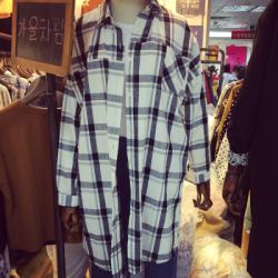 LONG  SHIRT  เสื้อเชิ้ตตัวยาว ลายสก๊อตแฟชั่น สำหรับผู้หญิงสไตล์ญี่ปุ่นเกาหลี plaid  shirt