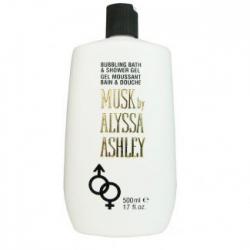 Alyssa Ashley Musk Bubbling Bath & Shower Gel 17 oz / 500 Ml. เจลอาบน้ำบำรุงผิวมัสก์จากอิตาลี บำรุงผิวกาย เพิ่มความชุ่มชื่นสดใสให้กับผิว บำรุงผิวคุณให้นุ่มนวล สดชื่น น่าสัมผัส พร้อมกลิ่นหอมดอกไม้อ่อนๆ และมัสก์  ซึ่งเป็นคุณสมบัติเด่นที่ทั่ว