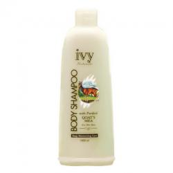 Ivy Body Shampoo 1000 ml. ครีมอาบน้ำนมแพะ ช่วยให้ผิวของคุณชุ่มชื่น ขาวเนียนกระชับ ขวดใหญ่ๆทั้งอาบทั้งสระผมนุ่มหอมในขวดเดียว เหมาะอย่างยิ่งสำหรับผู้ที่มีผิวแห้งกร้าน บำรุงผิวให้กลับมาเป็นผิวเด็กอีกครั้ง