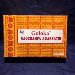 T018 ธูปหอมจากอินเดีย (ธูปแขก) Goloka Nagchampa Incense Sticks